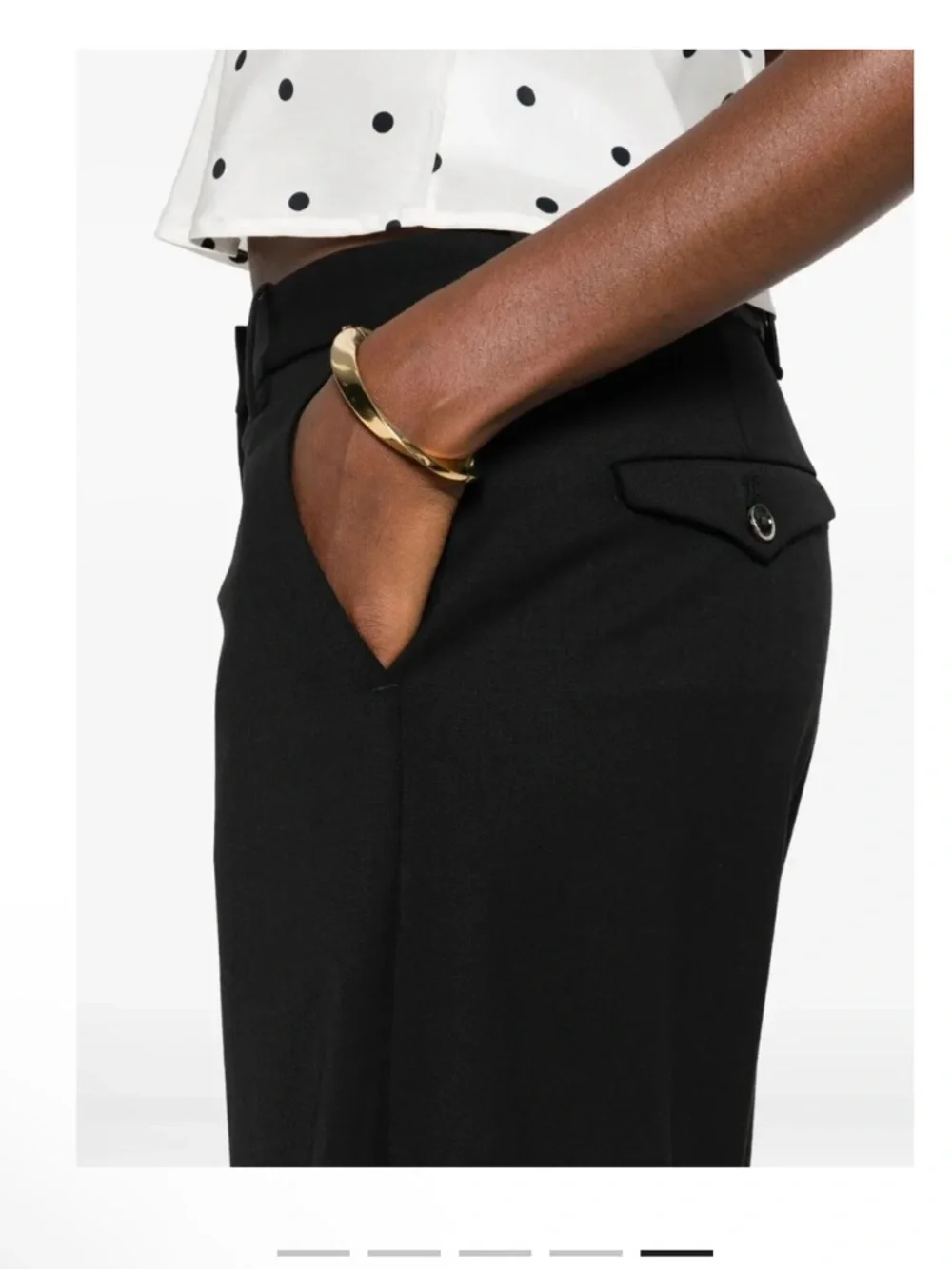 Nine In The Morning Wool Wide Leg Trousers. - Picture 4 of 10